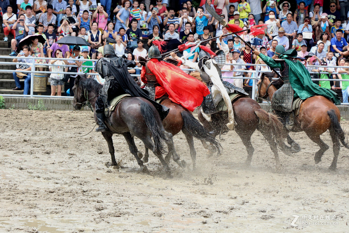 无锡三国城《三英战吕布》表演抓拍
