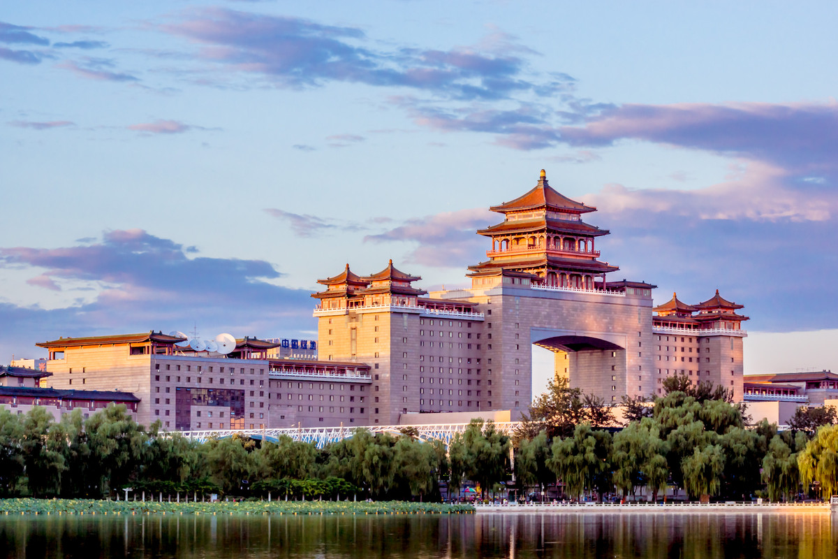 仿古建筑的北京西客站