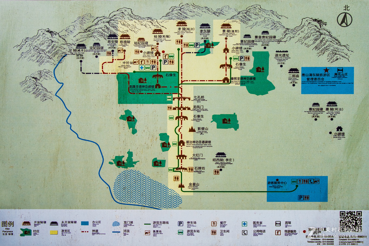 清东陵地图平面图片