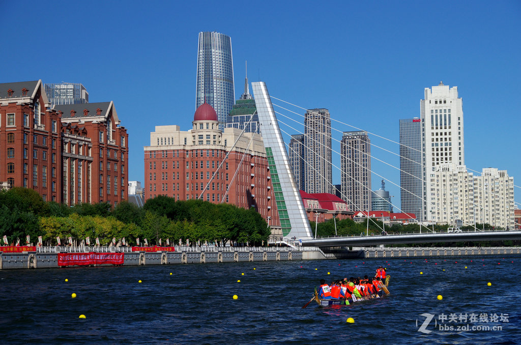 国庆采风海河边