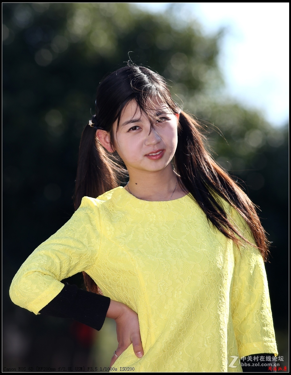 黄衣美少女-中关村在线摄影论坛