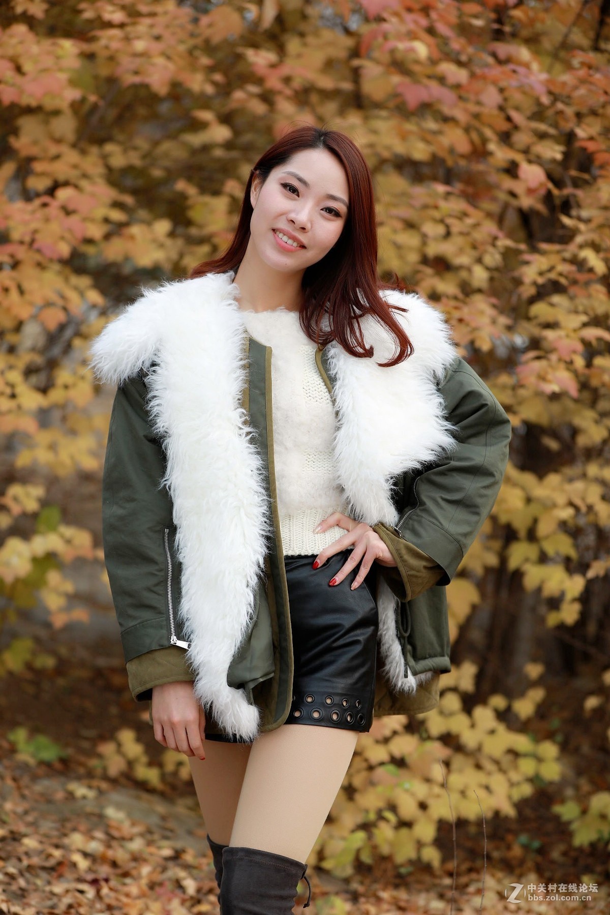 奥森公园秋拍人像