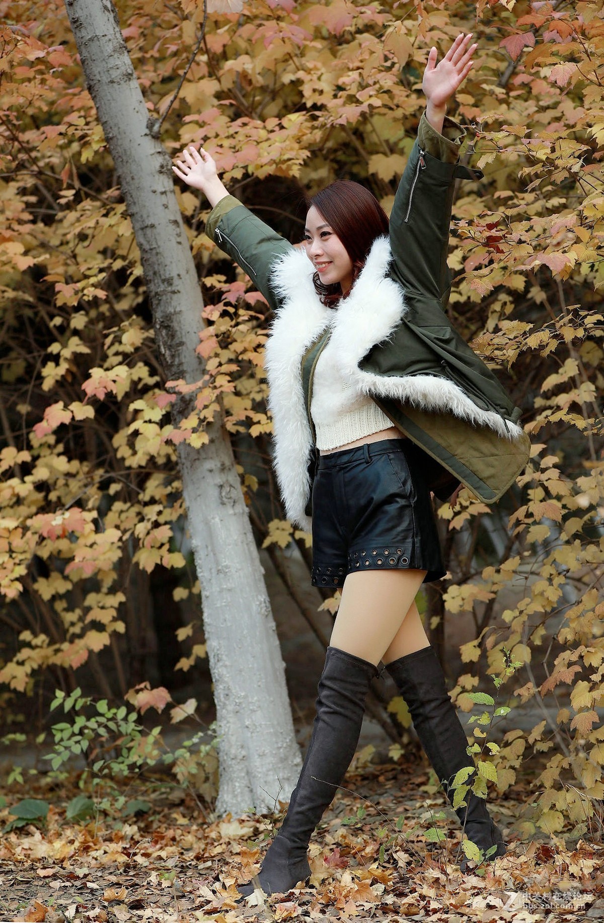 奥森公园秋拍人像