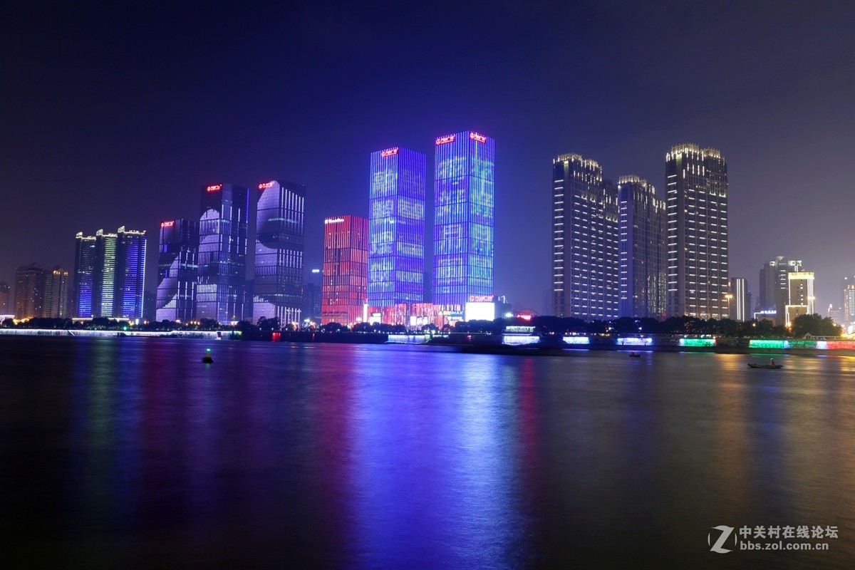 湘江两岸---夜景-中关村在线摄影论坛
