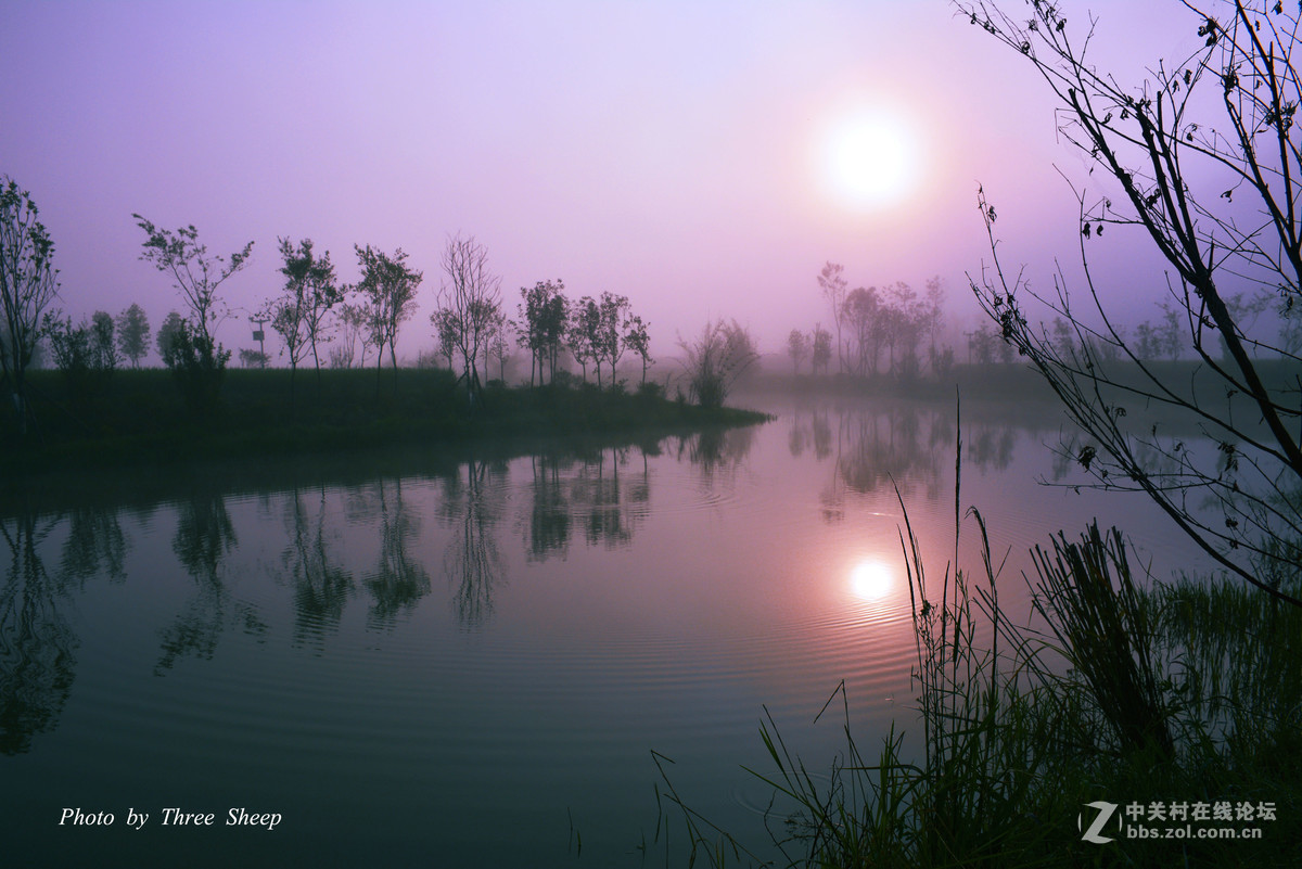 晨拍摄“日出”