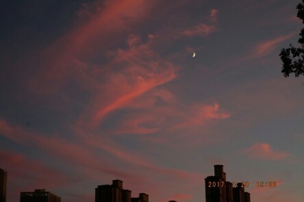 天然泼墨风景画