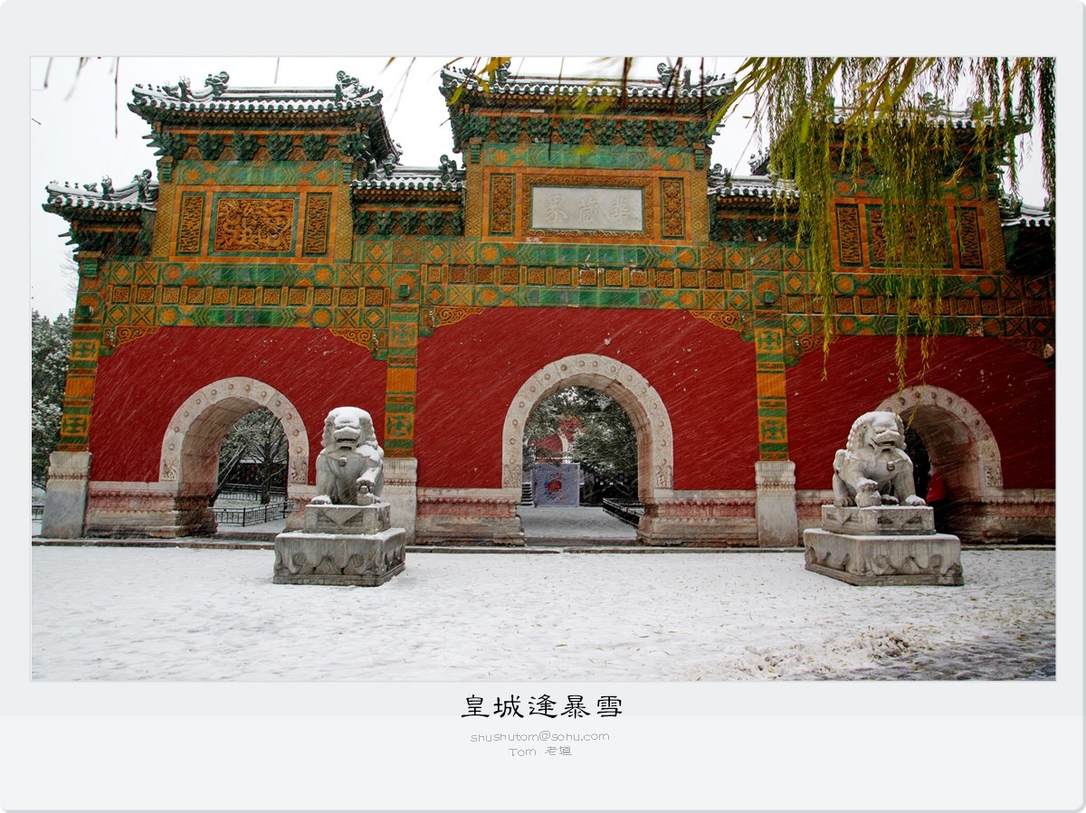 皇 城 逢 暴 雪