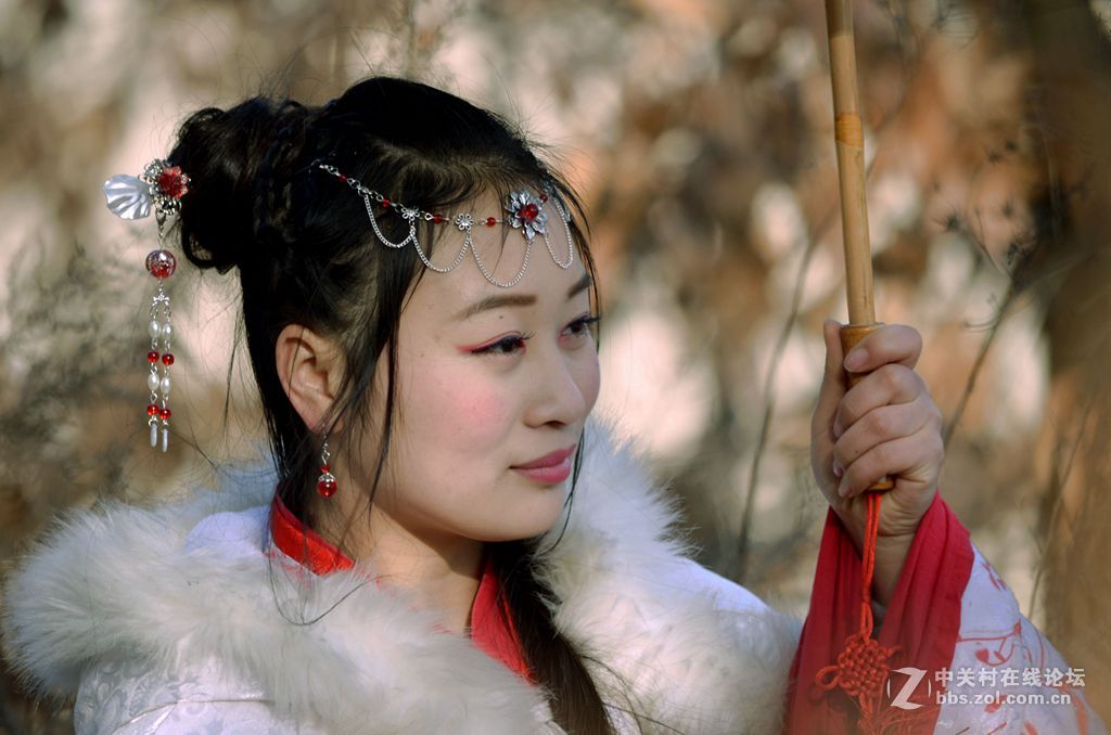 冬季麒麟湖拍人像