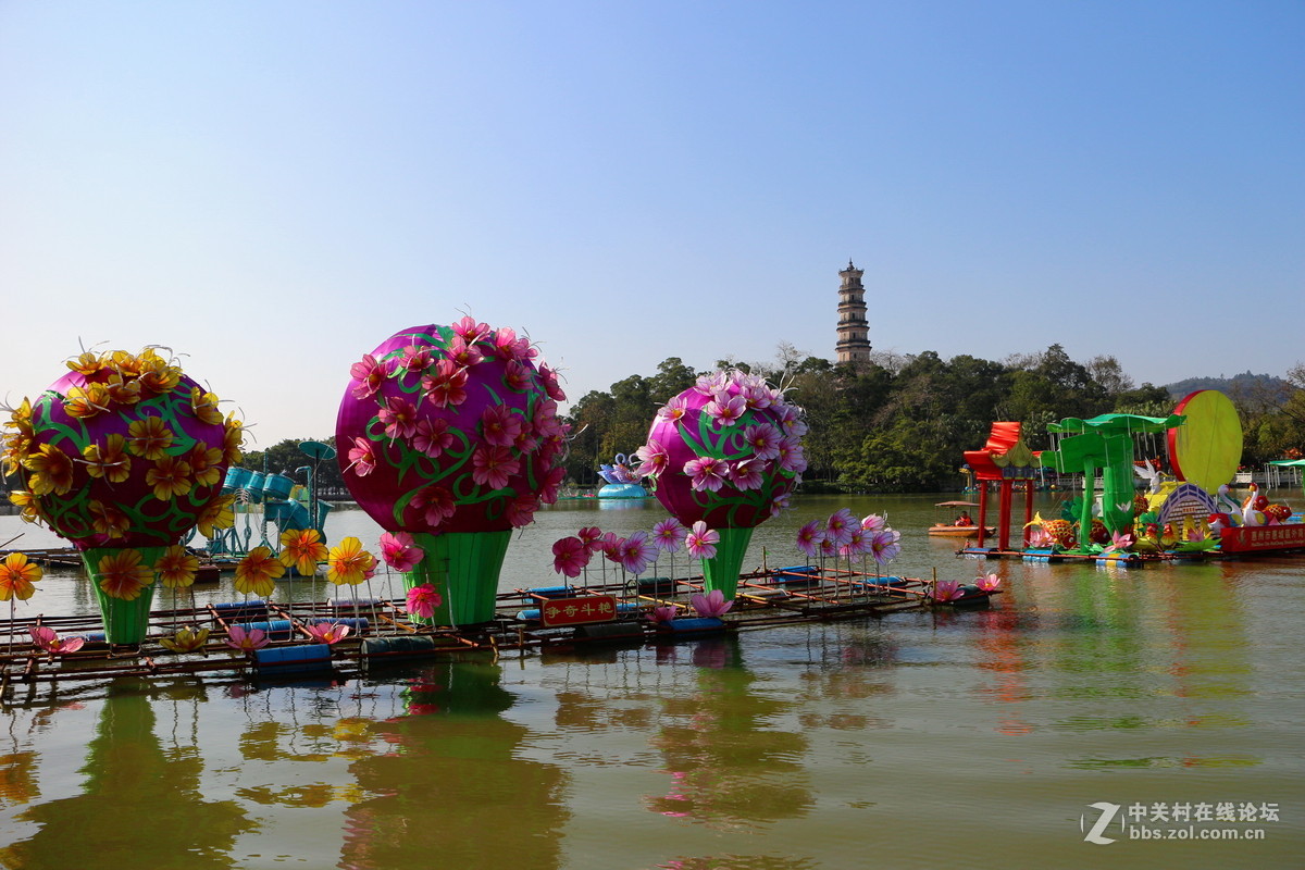 白天逛西湖花灯随拍