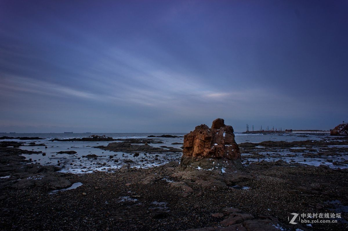 秦皇岛东山海边冬景