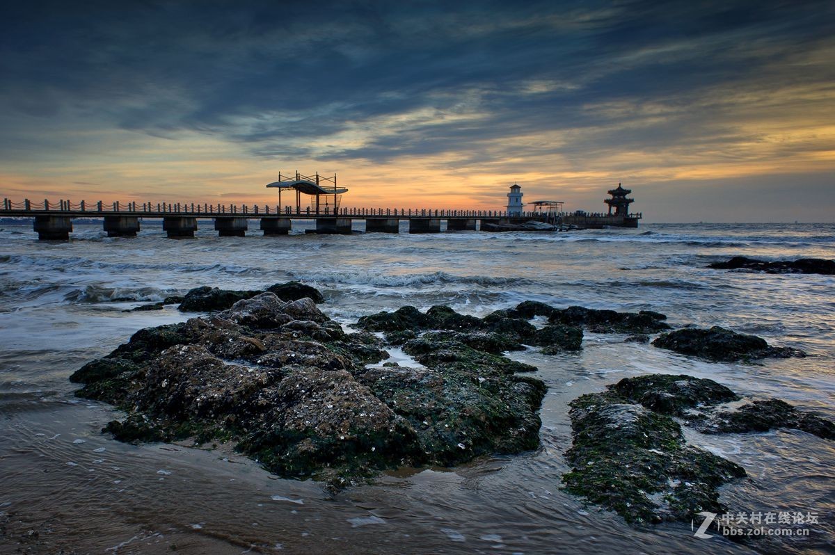 秦皇岛东山海边冬景