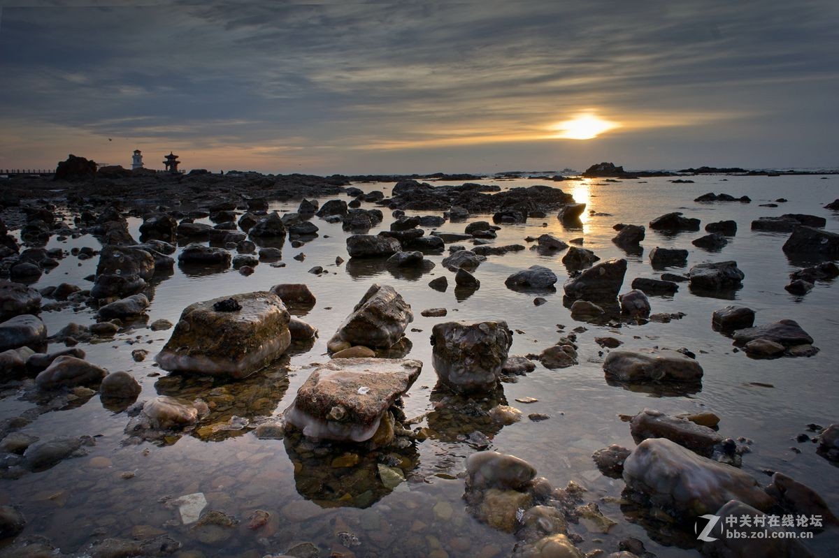 秦皇岛东山海边冬景
