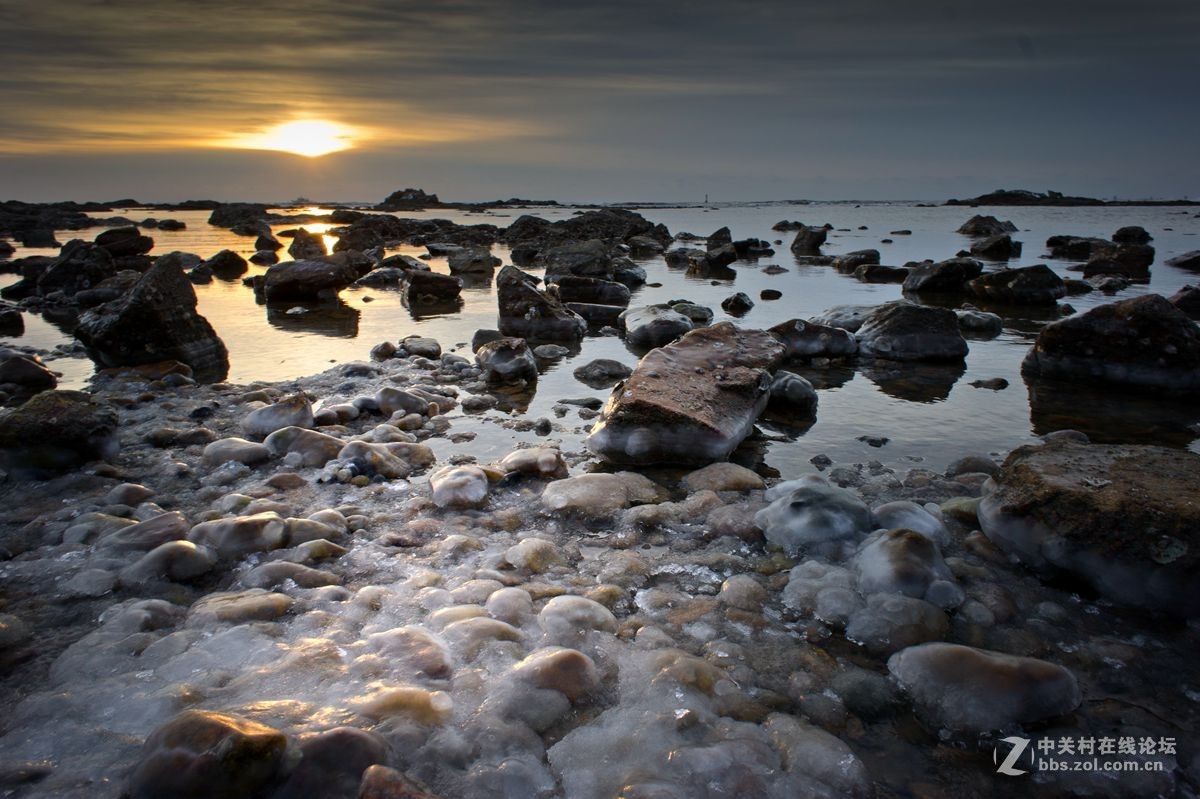 秦皇岛东山海边冬景