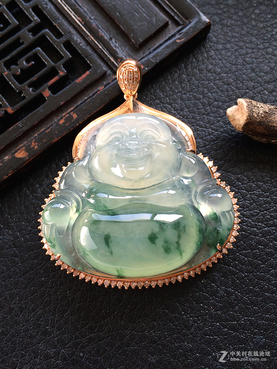 苹果5S 201601015 -翡翠弥勒佛（裸拍）