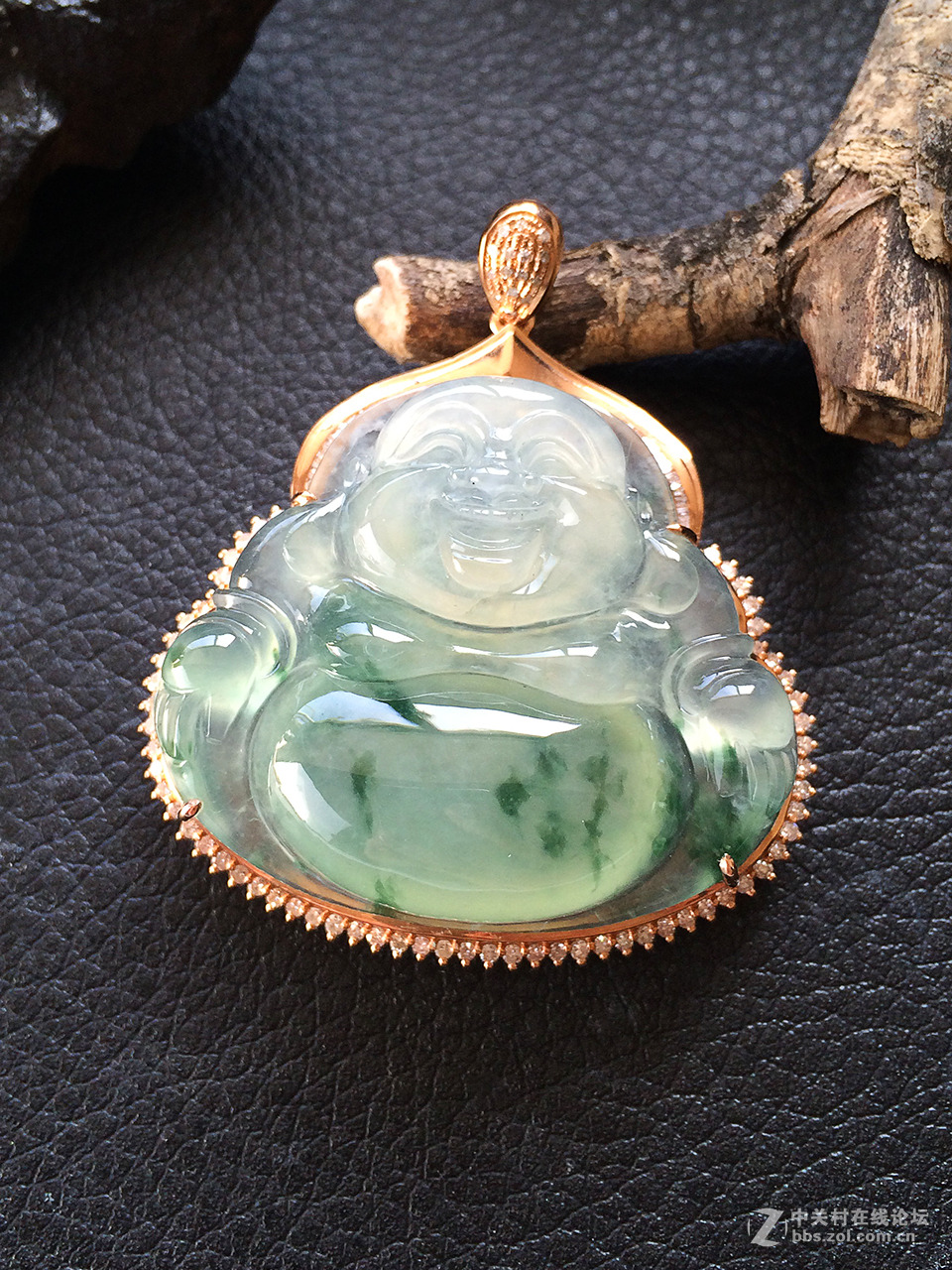 苹果5S 201601015 -翡翠弥勒佛（裸拍）