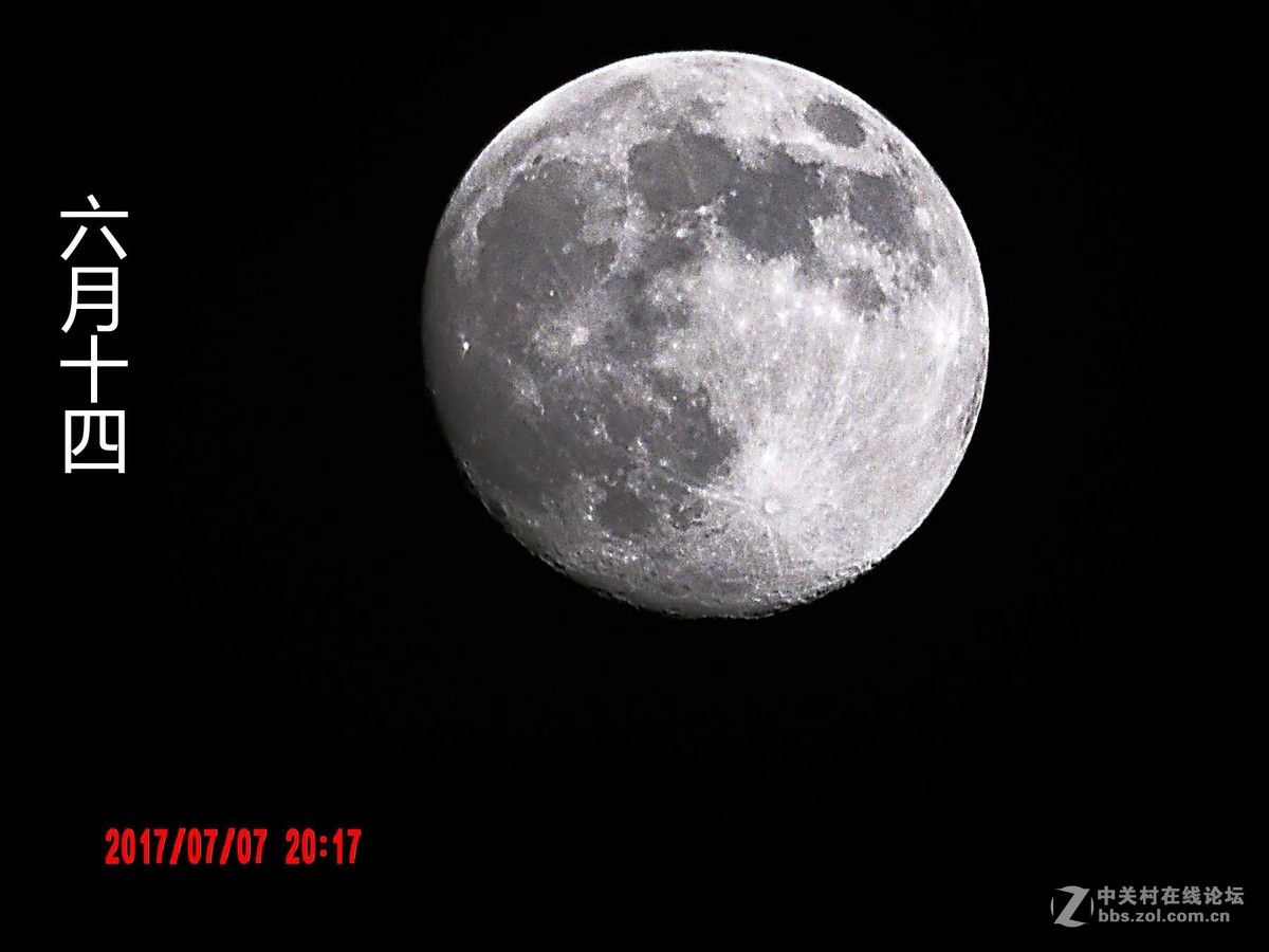 阴历六月上旬拍月
