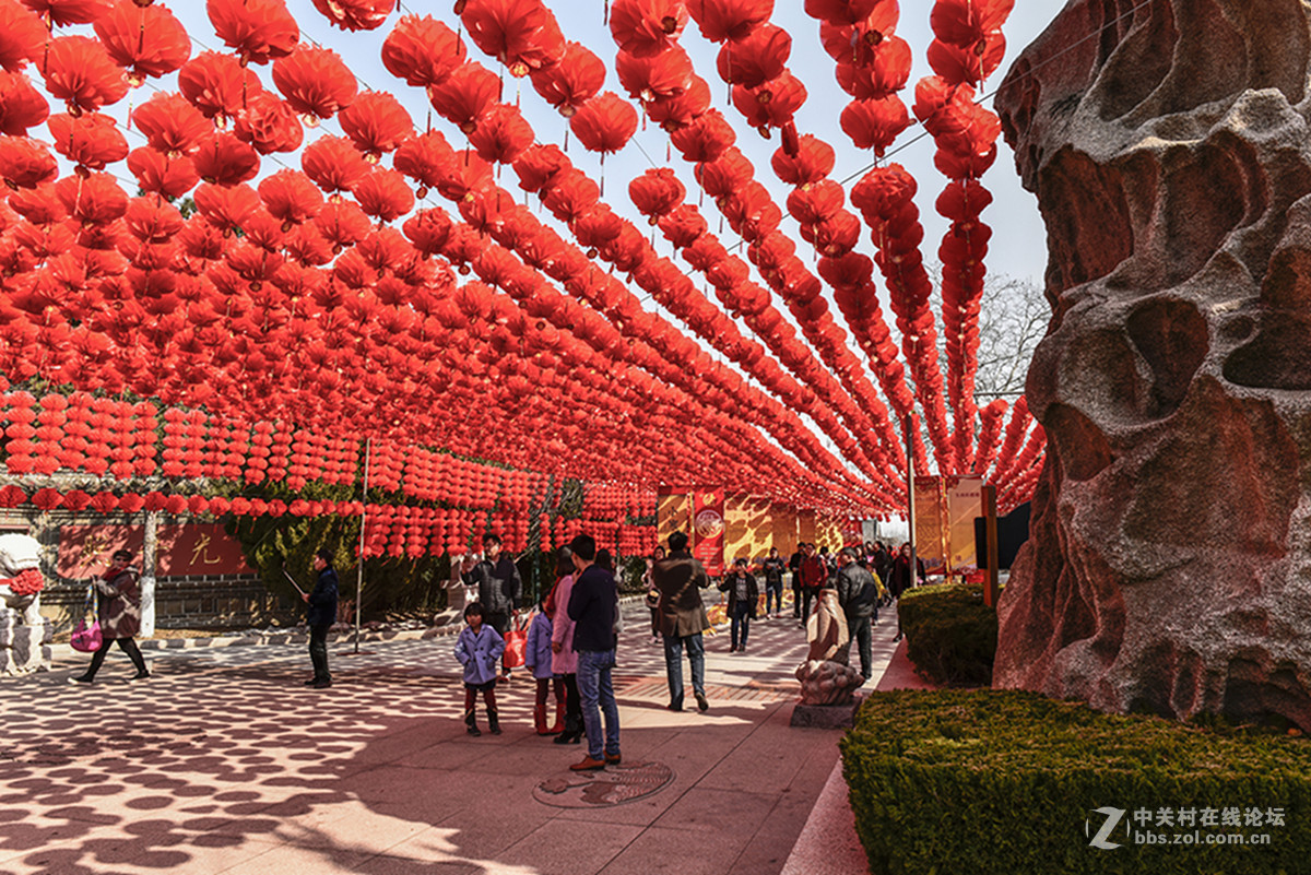 威海赤山风景区红红火火的猴年庙会p16