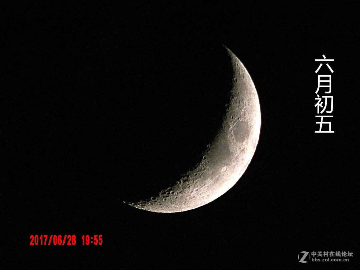 阴历六月上旬拍月