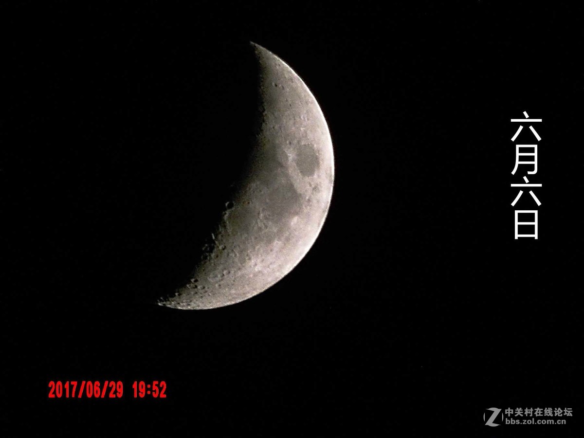 阴历六月上旬拍月
