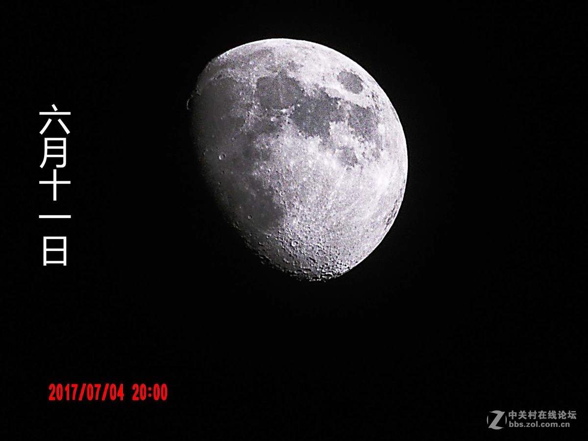 阴历六月上旬拍月