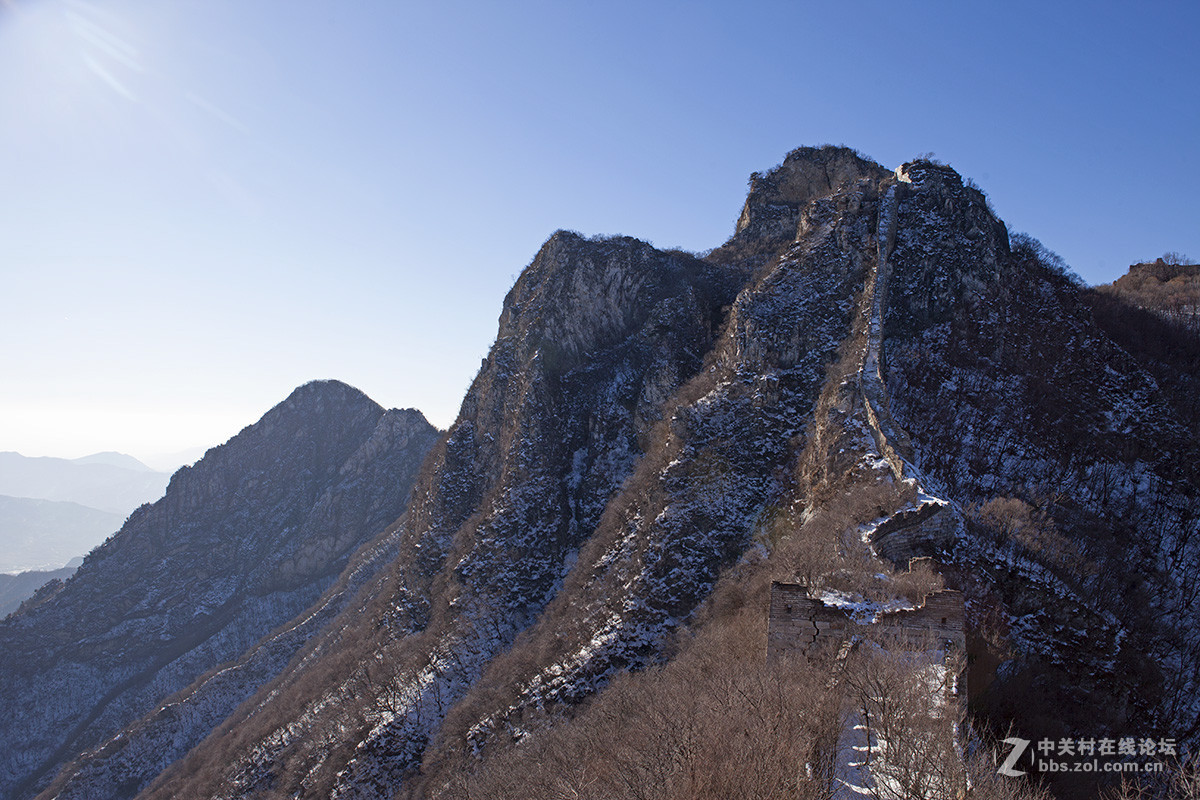 冰封雪地登箭扣