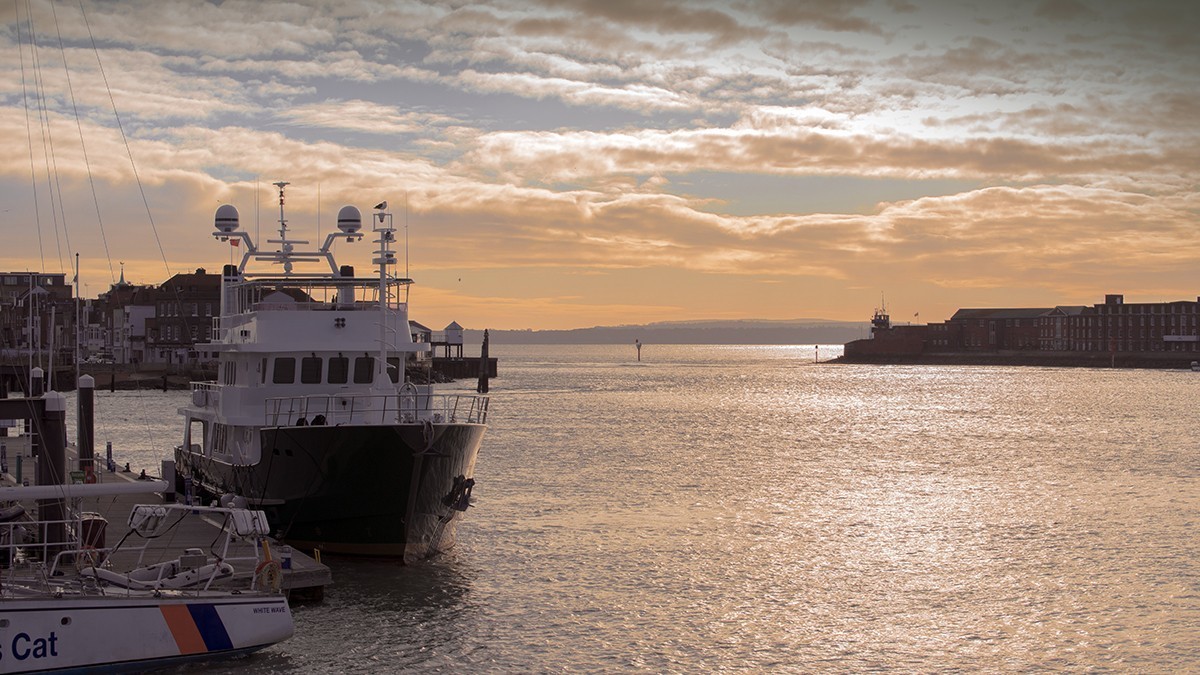 英国朴茨茅斯港口掠影一