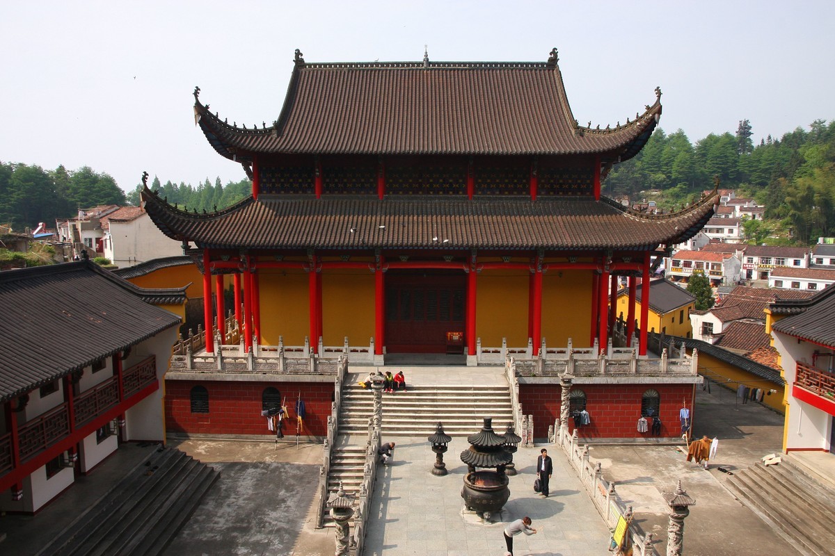2018年4月赣北皖南25日自由行九华山地藏禅寺
