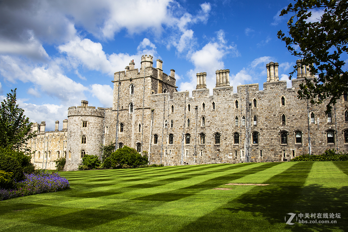 温莎古堡建于1820年的英国王室家族城堡