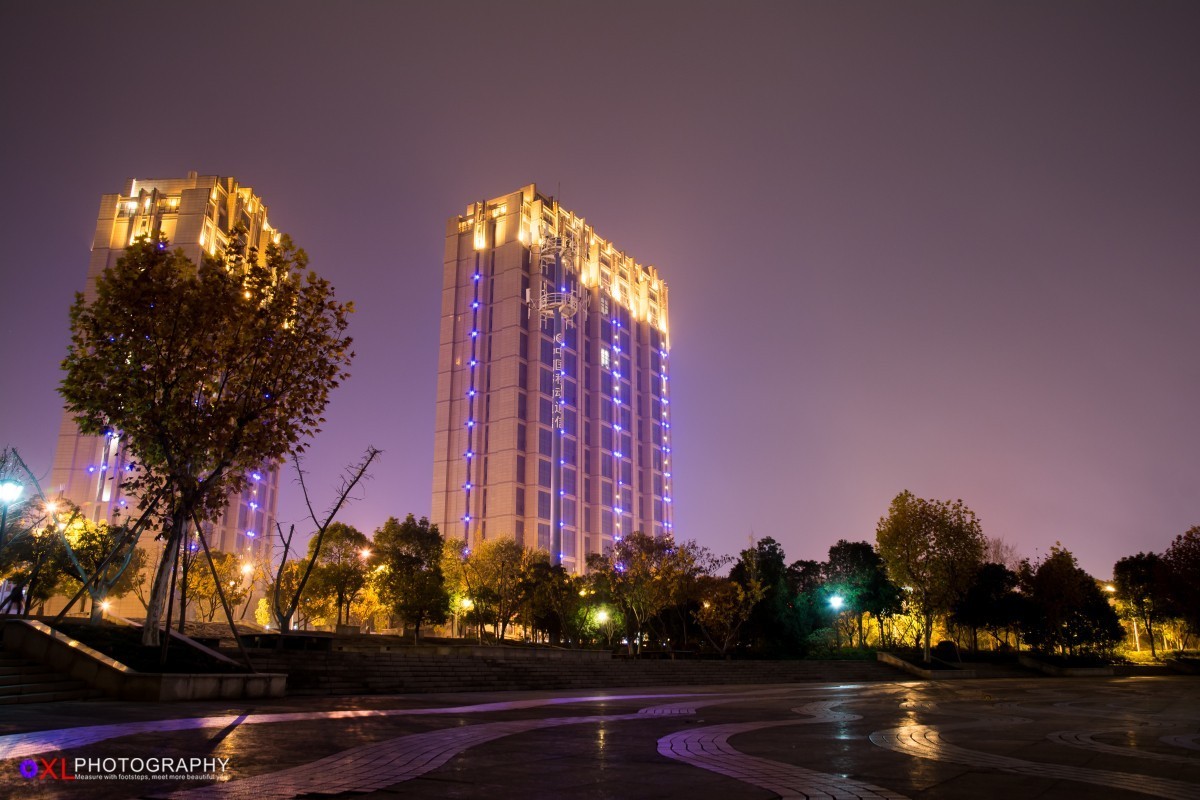 浙江东阳江北夜景