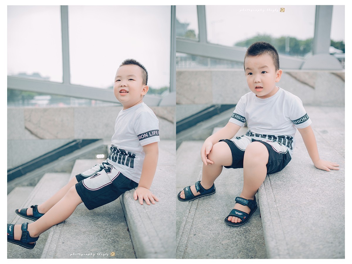 小侄子的暑假。