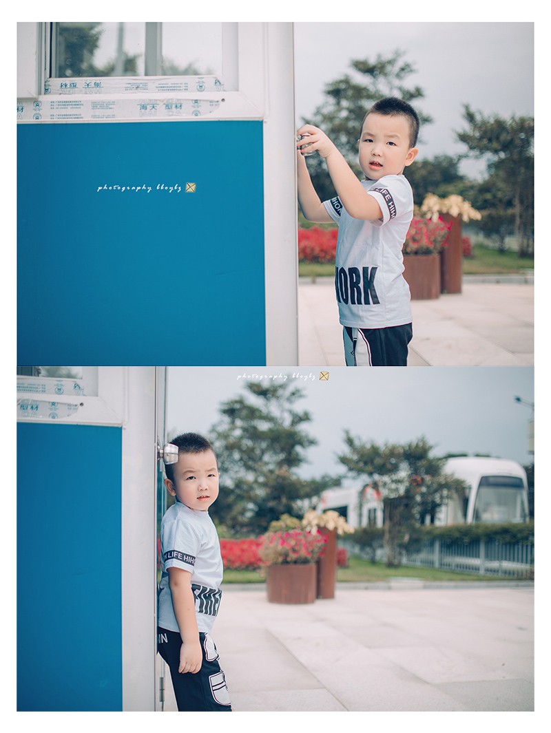 小侄子的暑假。