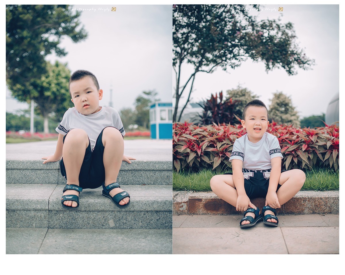 小侄子的暑假。