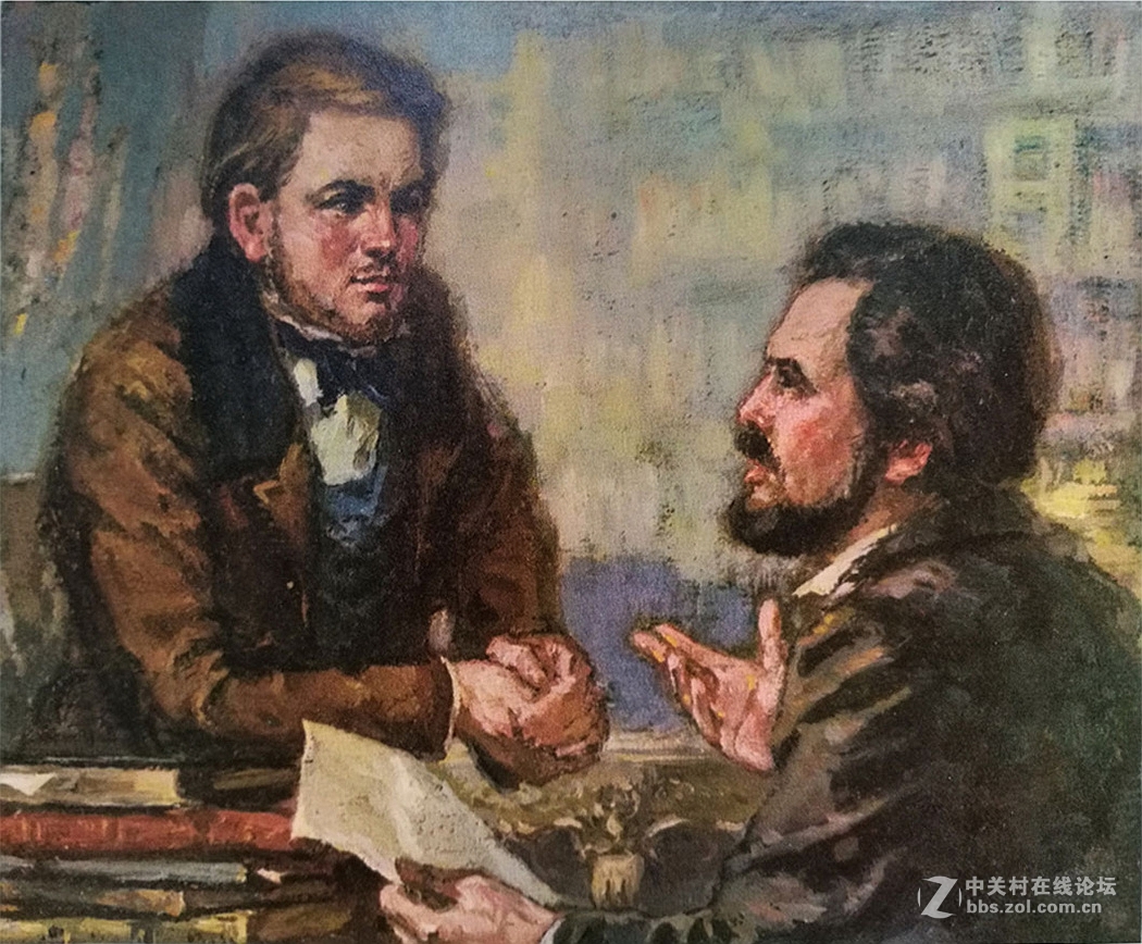 华为P9：翻拍咱阅藏《革命导师马克思恩格斯画册》选页