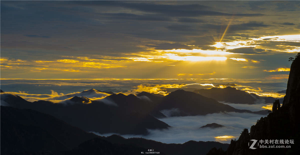 雨后黄山，云里雾里，天上人间！