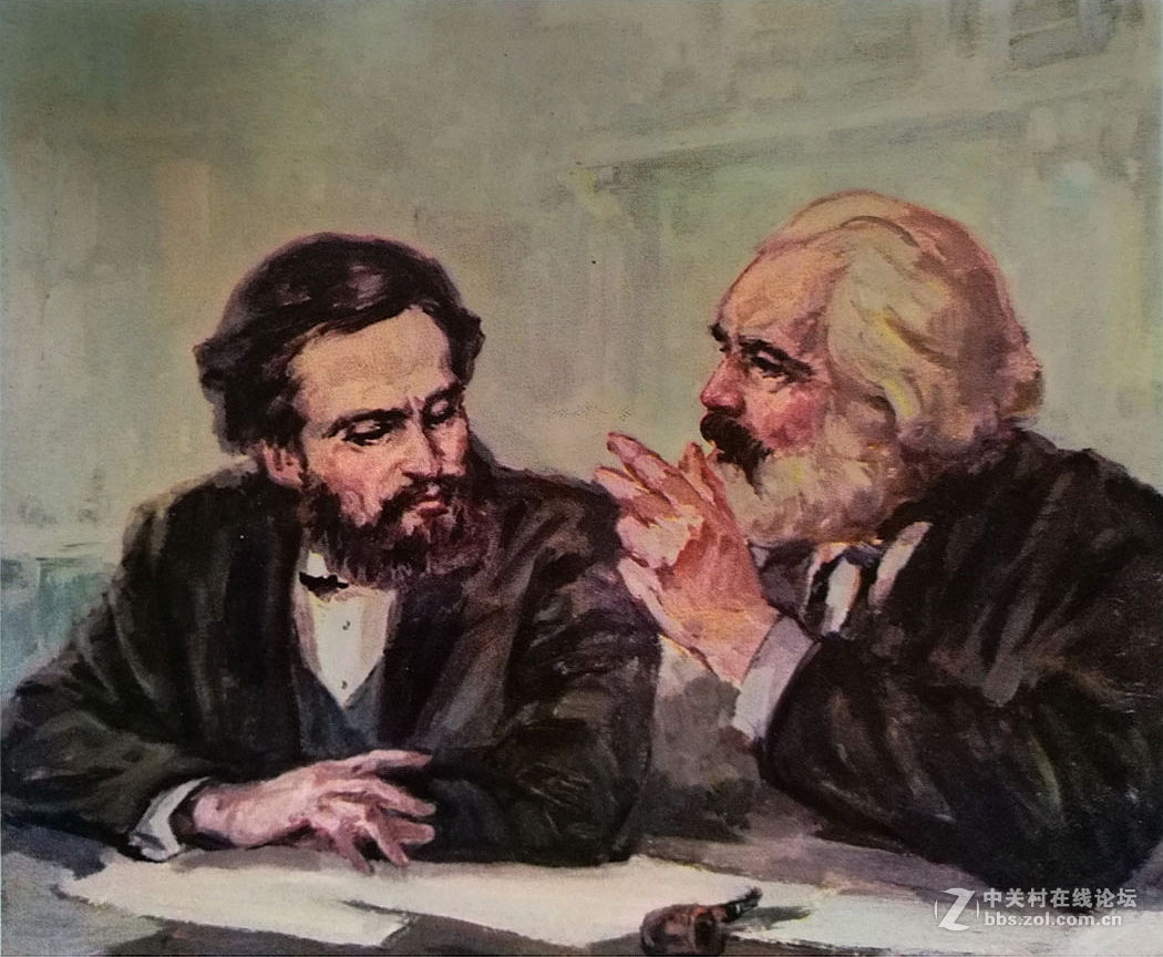 华为P9：翻拍咱阅藏《革命导师马克思恩格斯画册》选页