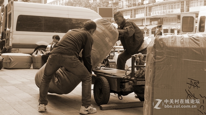 2016年10月汉正街的扁担们