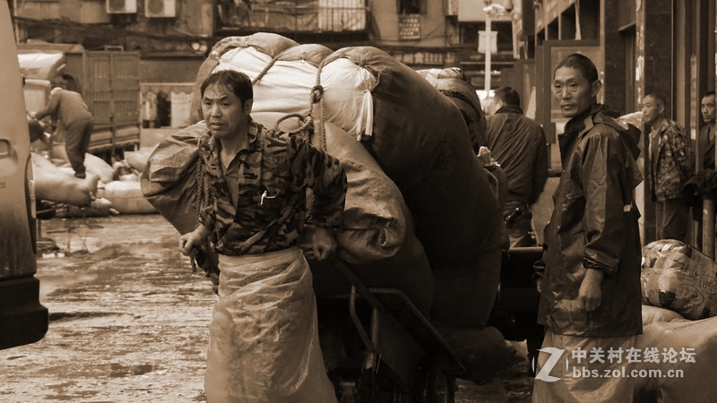 2016年10月汉正街的扁担们