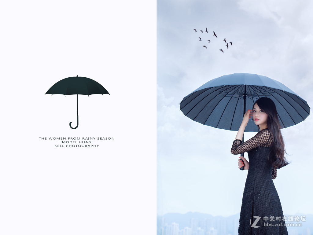 雨中打着彩虹伞的美女素材图片下载-素材编号14311518-素材天下图库