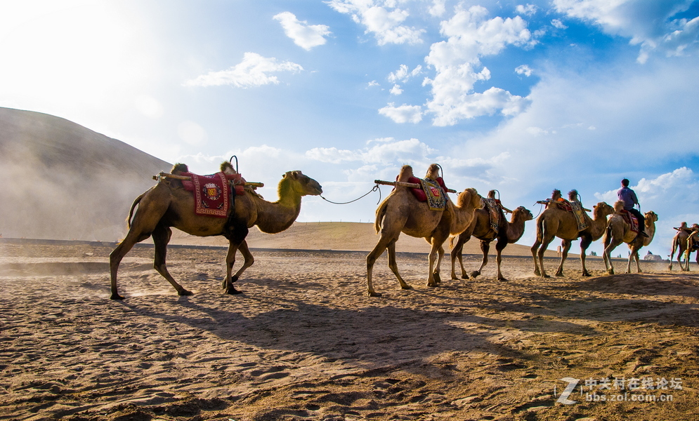 鸣沙山，月牙泉