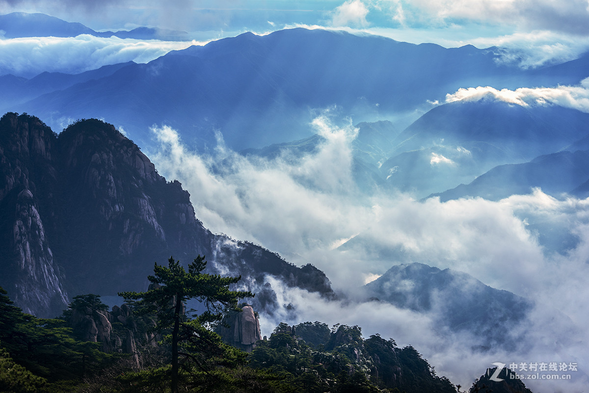 黄山美景尽收眼底