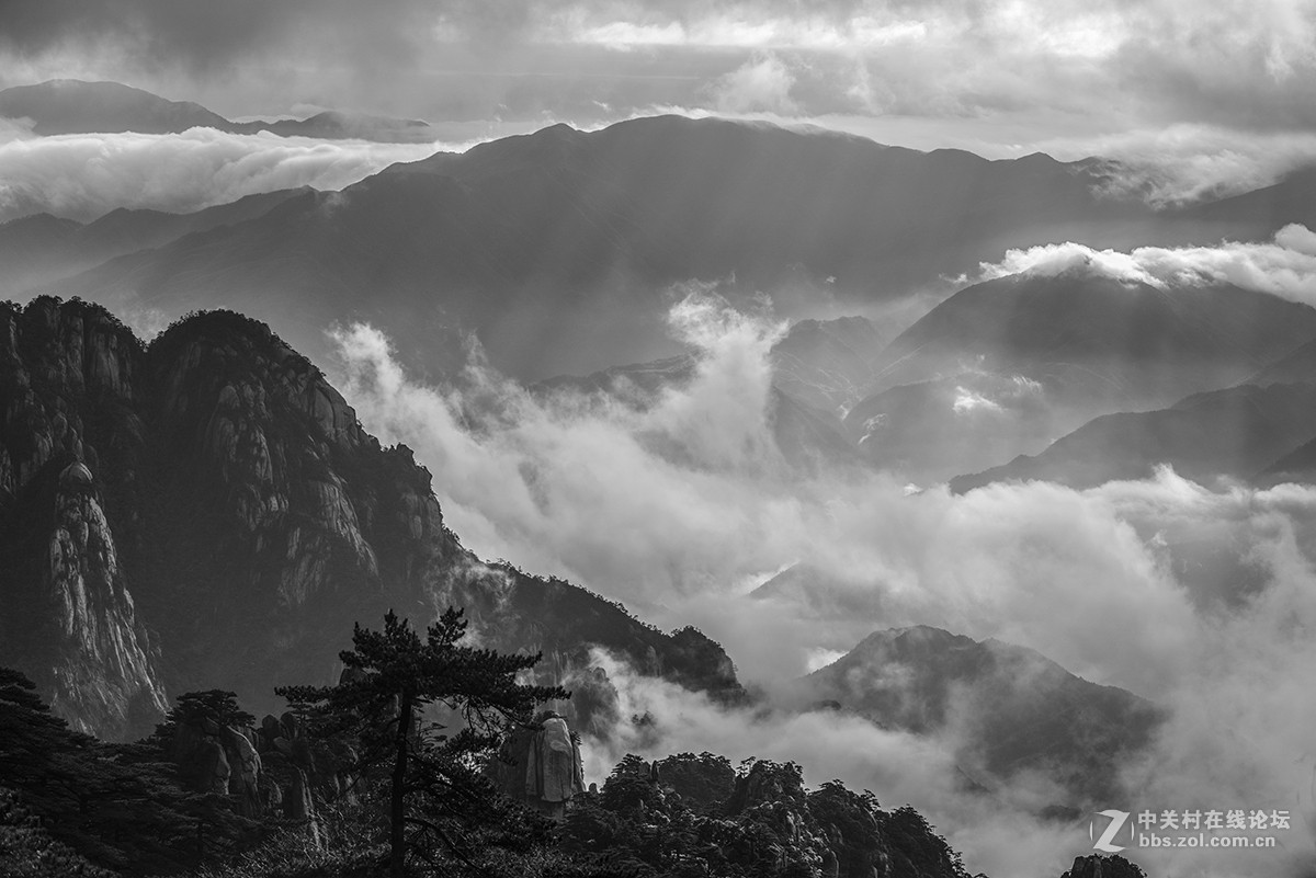 黄山美景尽收眼底