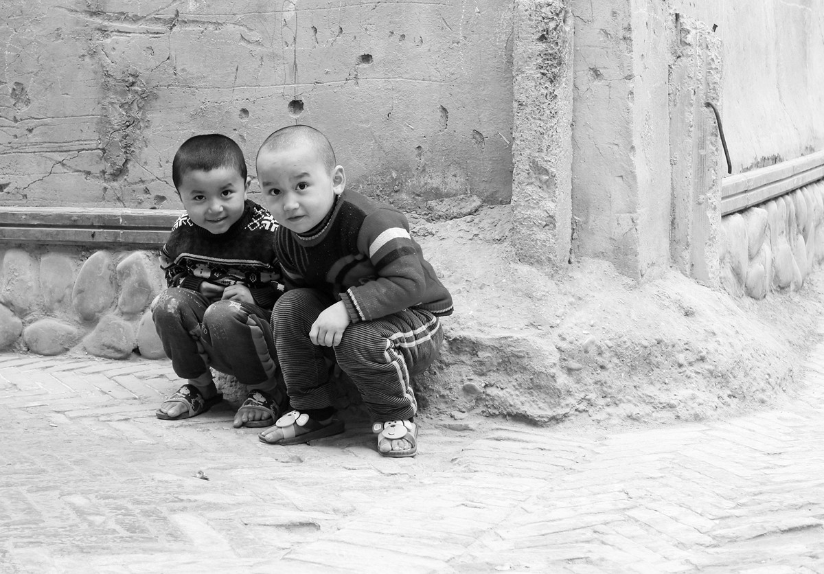 南疆行  喀什老城里的孩子