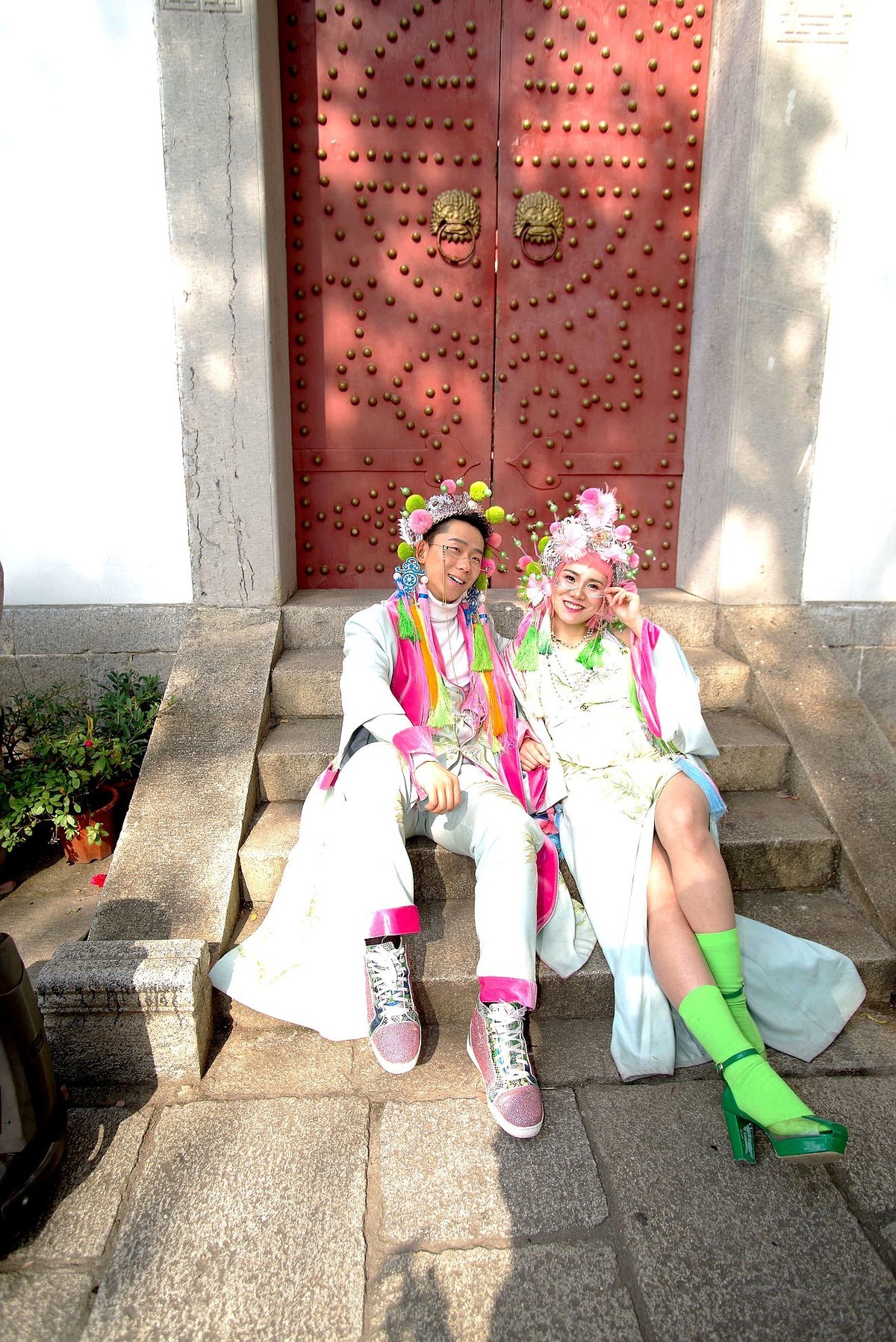 环境人像外拍----晴川阁的新娘子！。。。