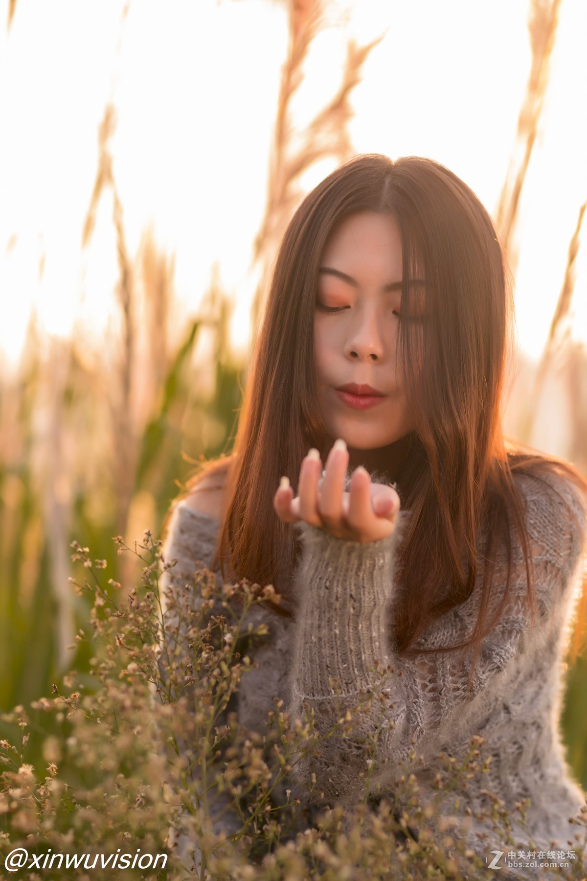 金秋芦苇环境人像d850适马8514