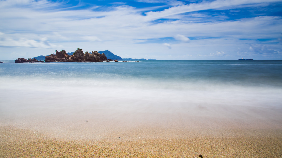 美丽的东西冲海景