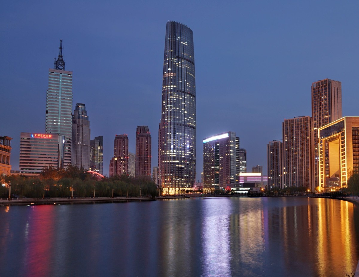 天津海河夜景