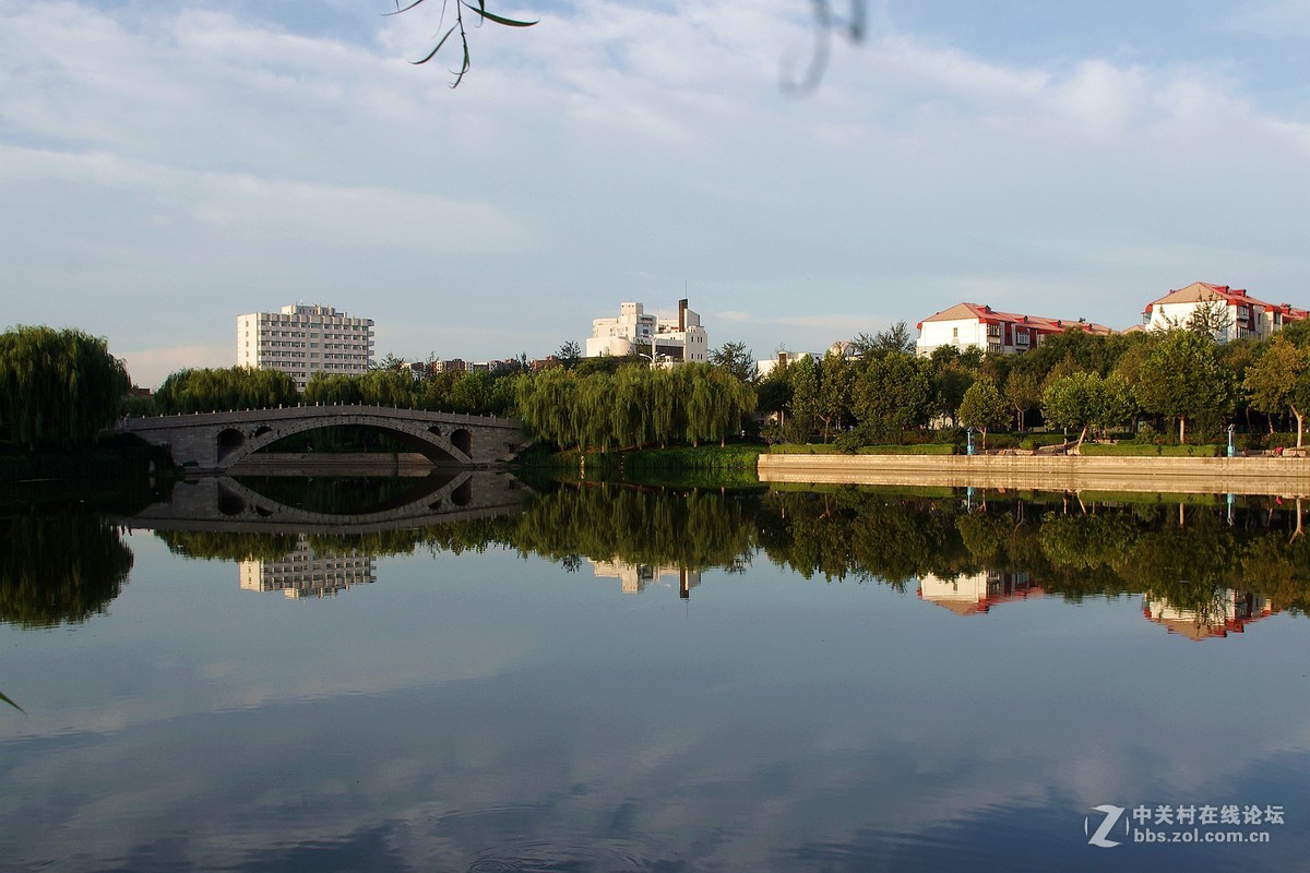 石家莊水上公園晨景