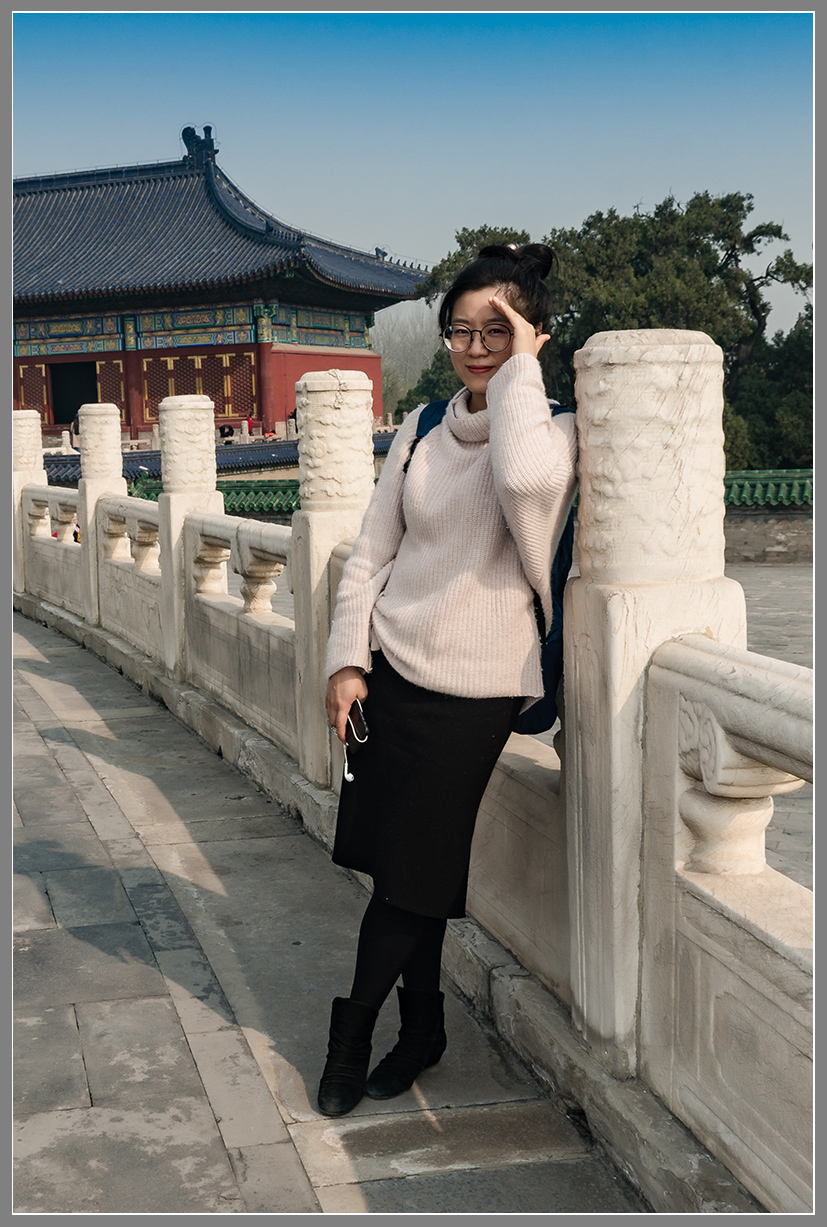 美女玟玟游北京nex6拍摄