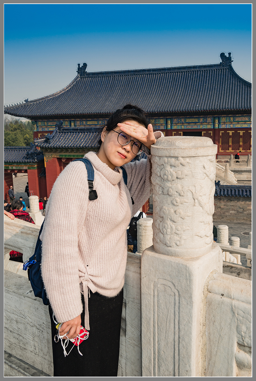 美女玟玟游北京nex6拍摄