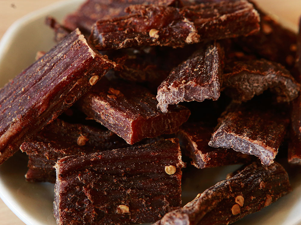 藏美特淘宝店风干牦牛肉干摄影